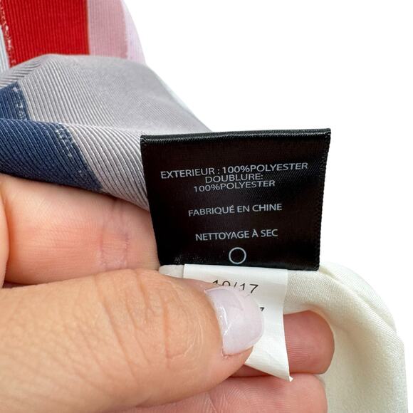 Sam Edelman Multicolor Stripe Bow Detail Strapless Fit & Flare Pencil Dress - Picture 14 of 14